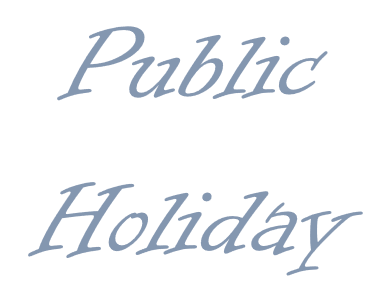 Closed Easter Weekend